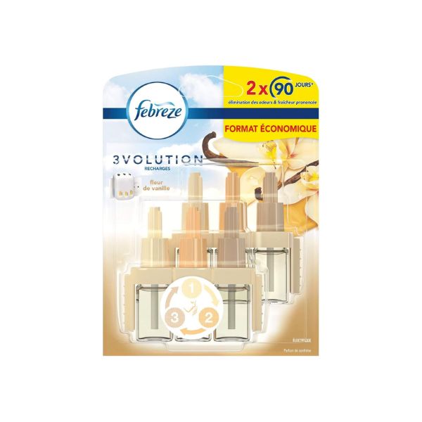 FEBREZE - 3volution Déodorisant Fleur de Vanille - Lot de 3