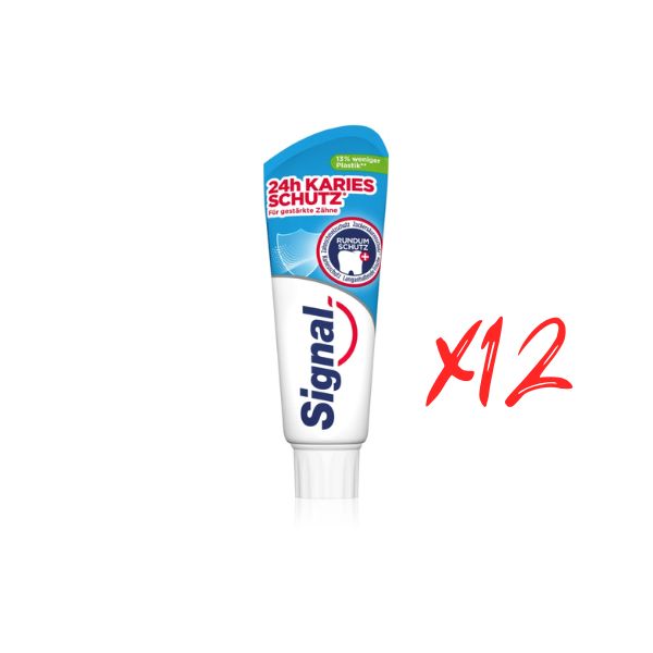 SIGNAL - Dentifrice Protection Caries 75ml - Lot de 12