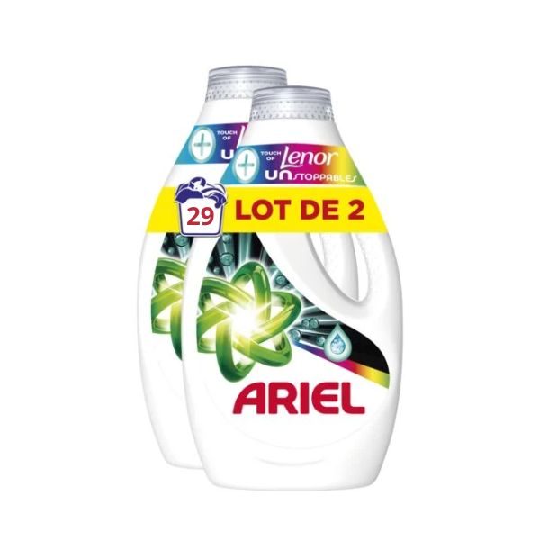 ARIEL - Liquide Color Touch Lenor 29 Lavages - Lot 2 (58 lavages)