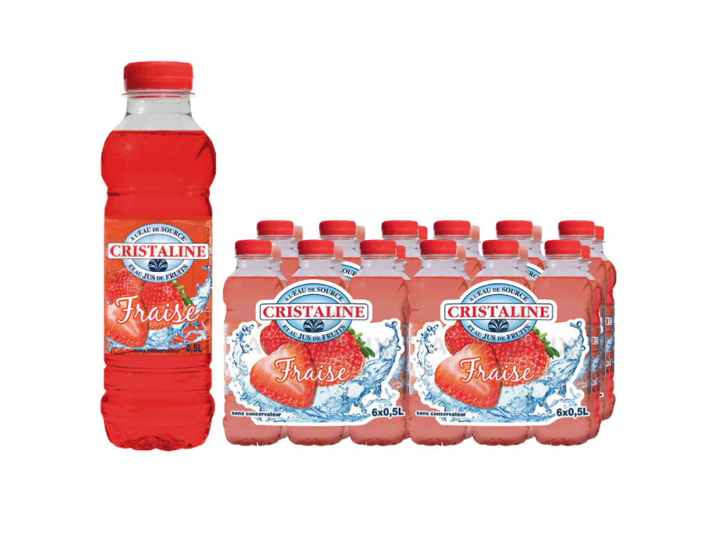 CRISTALINE Fraise - Pack 24x50cl