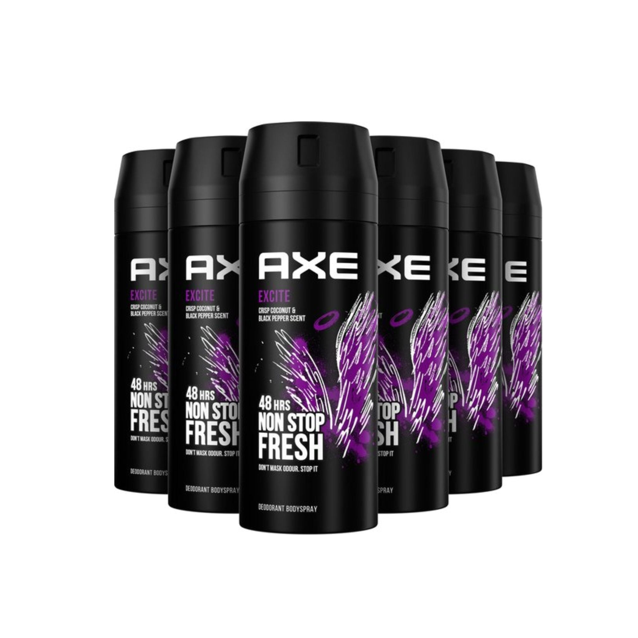 AXE - Déo Excite 48H 150 ml - Lot de 6