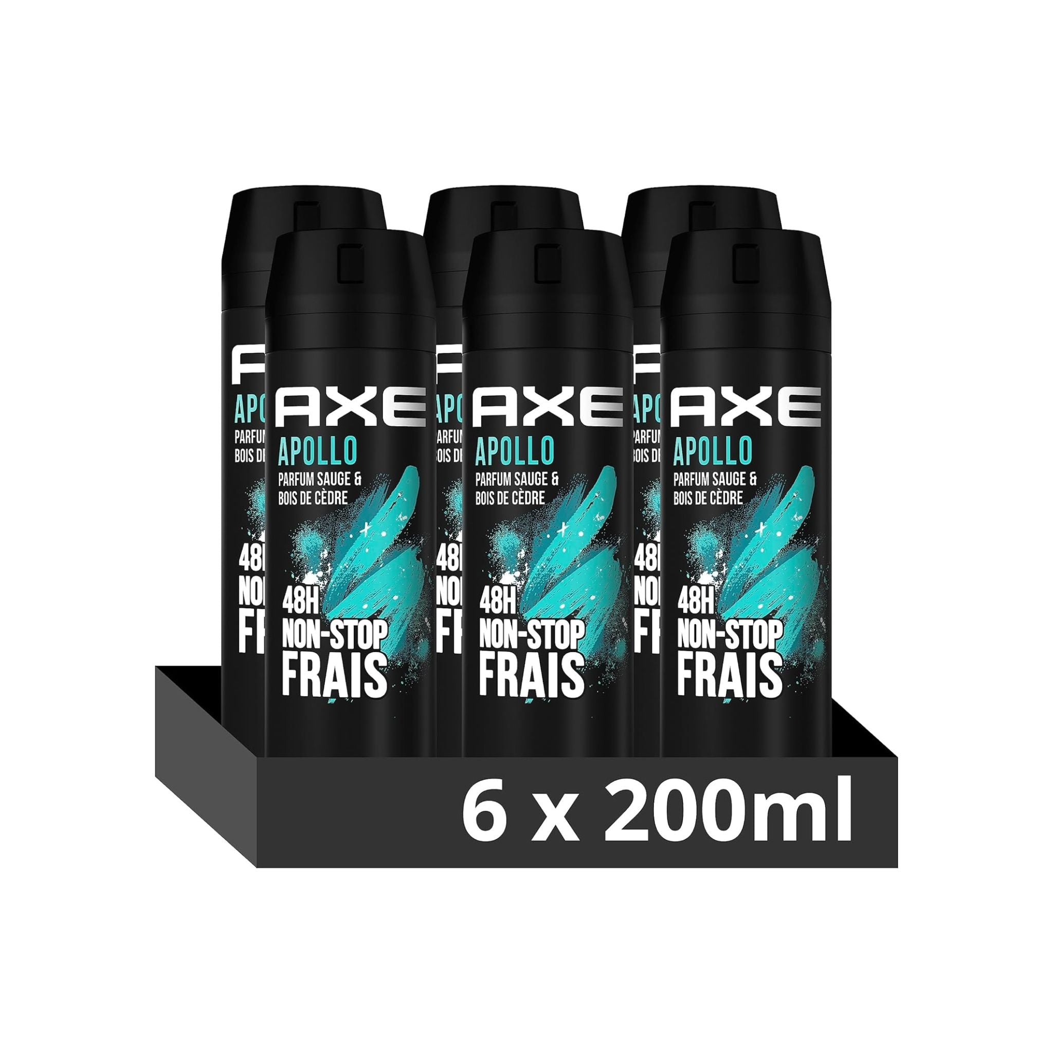 AXE - Deo Appolo 48H 150 ml - Lot de 6