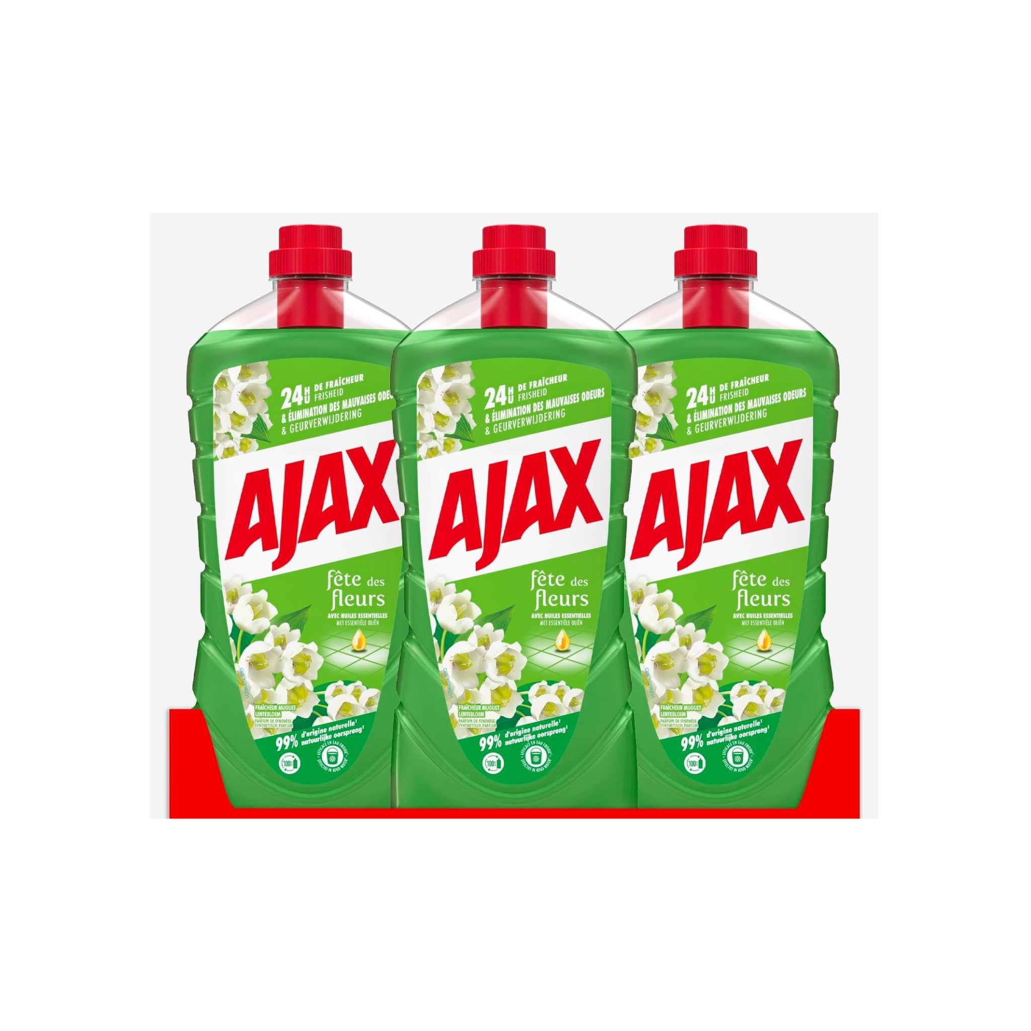 AJAX - Nettoyage Saveur Fleurs de Muguet - Lot de 6