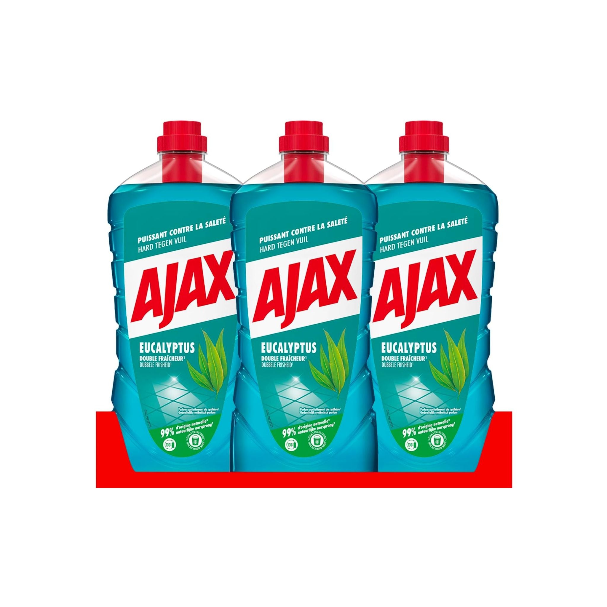 AJAX - Nettoyage Double Fraicheur Eucalyptus - Lot de 4