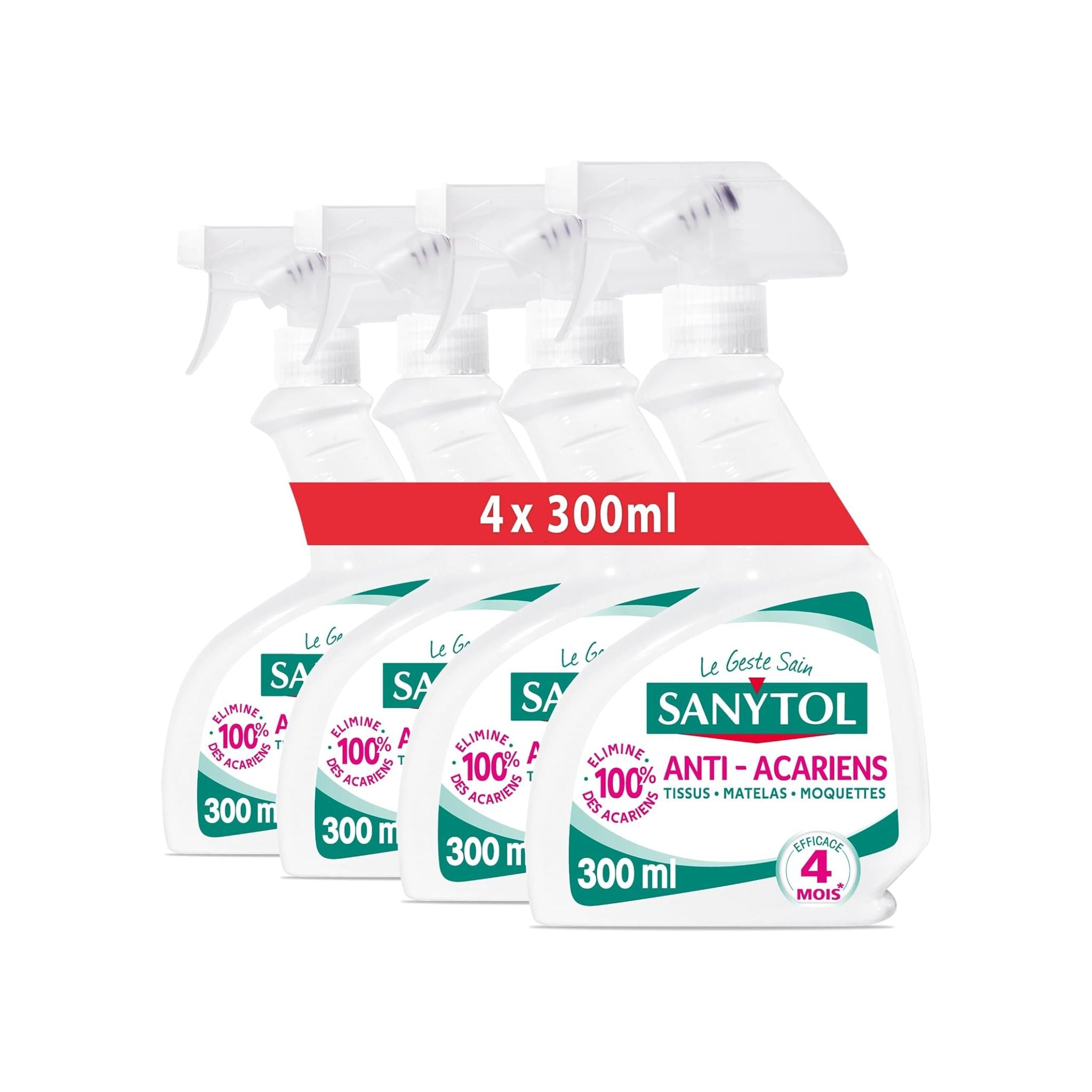 Sanytol - Désinfectant Anti-Acariens 4x300ml