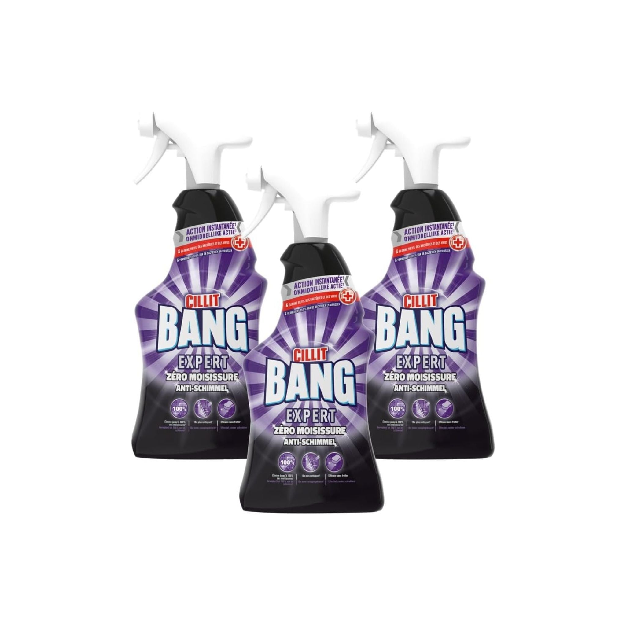 Cillit Bang Spray Expert Zéro Moisissure - Lot de 3x750ml