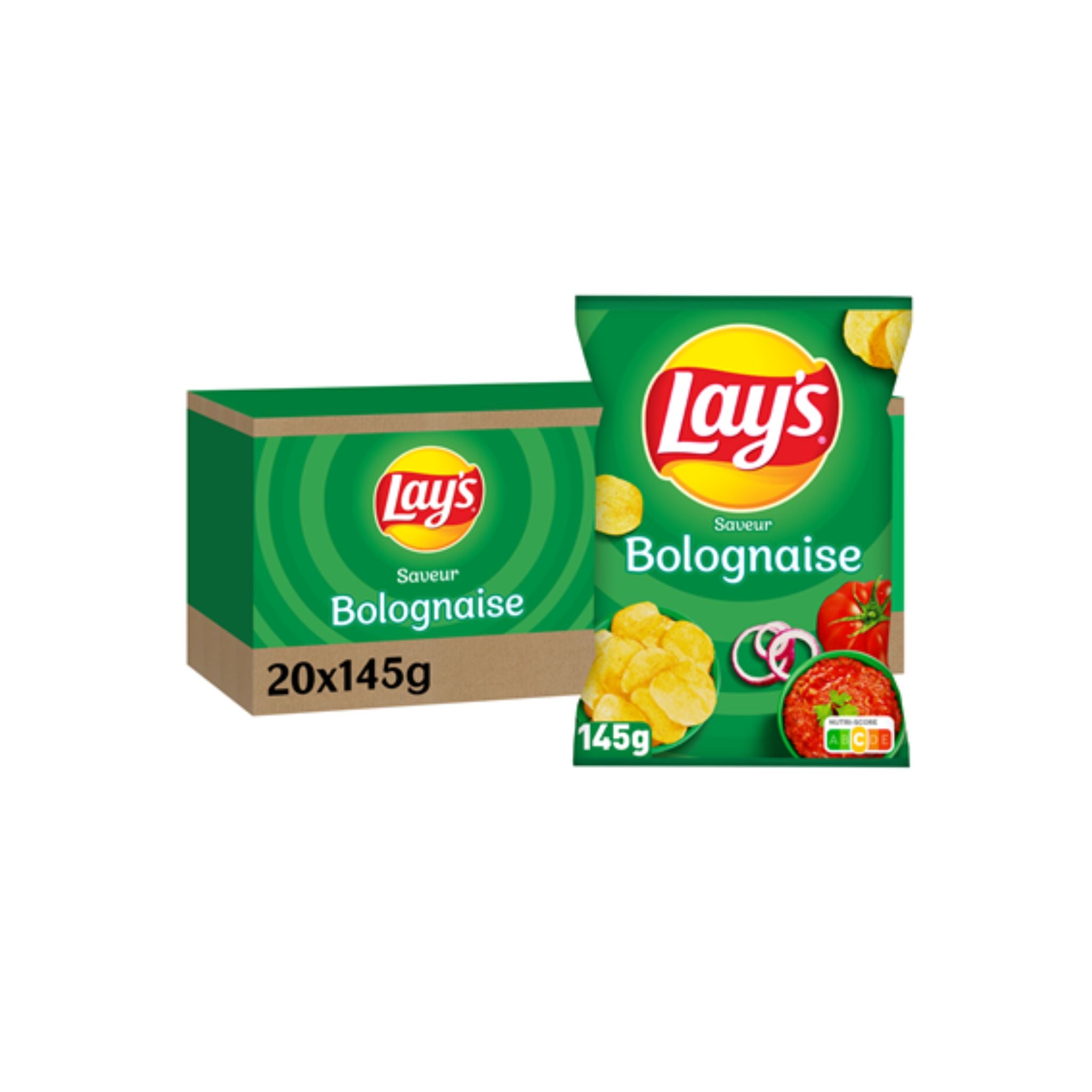 LAY'S Chips - Bolognaise Lot de 20x145 g