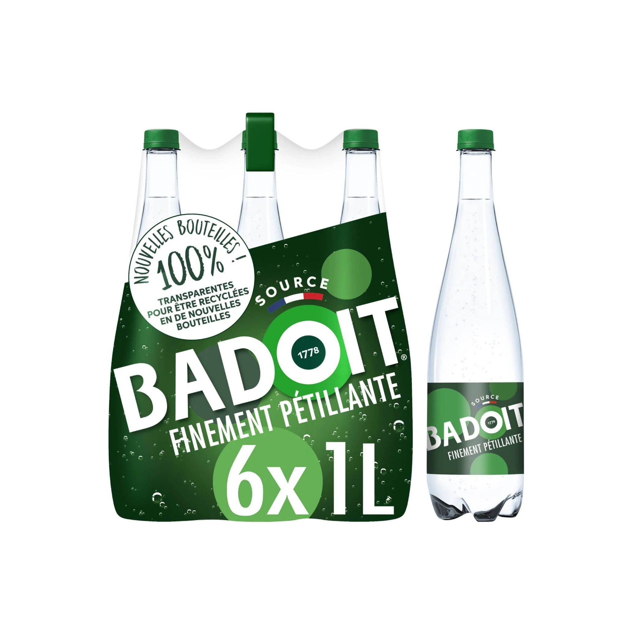 BADOIT Eau Gazeuse - Pack 6x1L