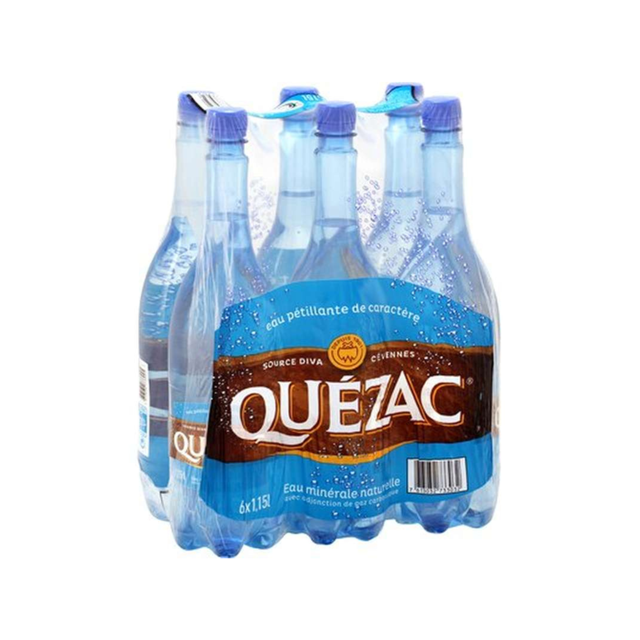 QUEZAC Eau Gazeuse - Pack 6x1.15L