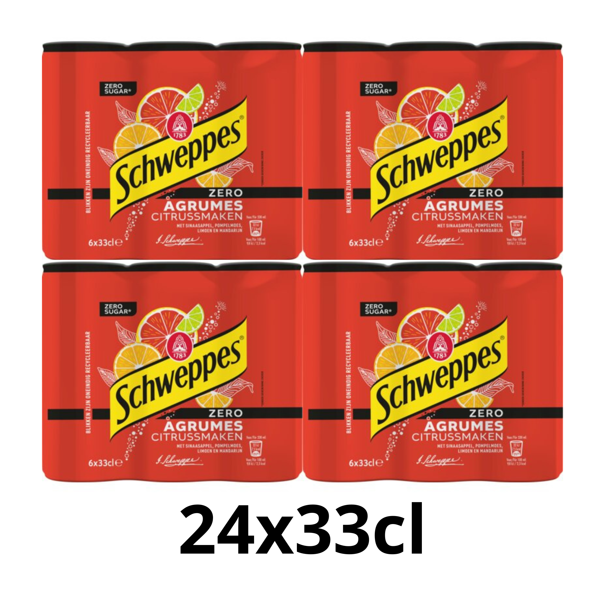 SCHWEPPES AGRUM' Zéro - Pack 24x33cl