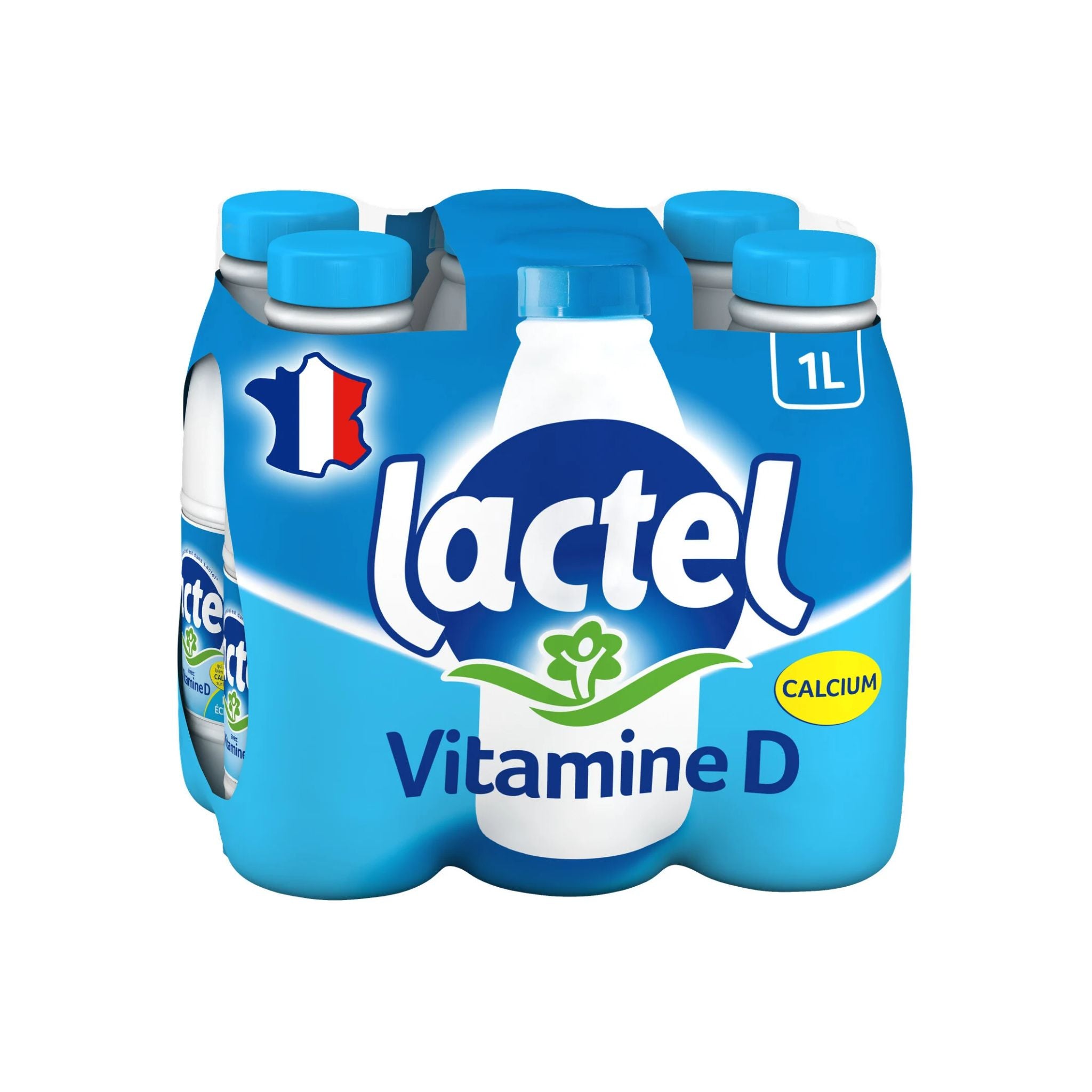 LACTEL - Lait Demi-Écrémé UHT Pack 6x1L