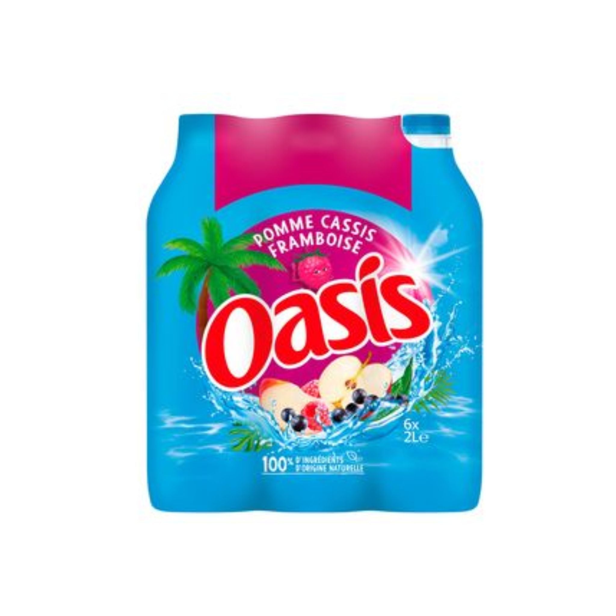 OASIS Pomme Framboise Cassis - Pack 6x2L