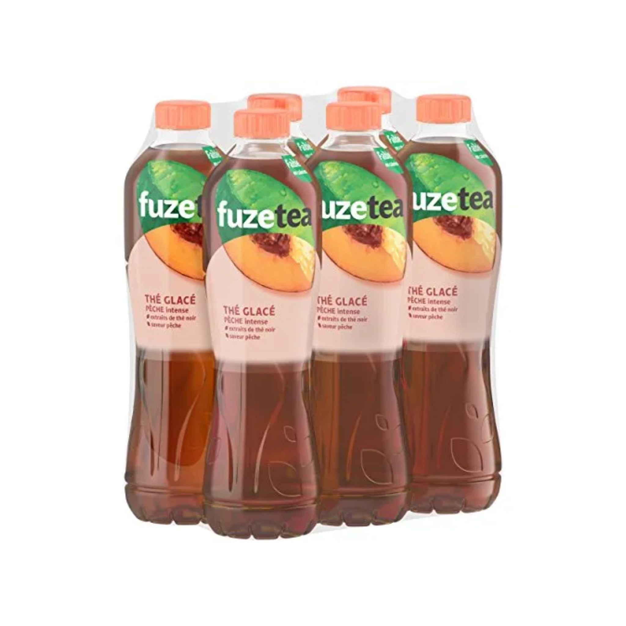 FUZETEA Thé noir Pêche Intense - Pack 6x1.25L