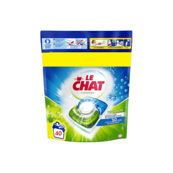 LE CHAT - Lessives en Capsules - 40 Lavages