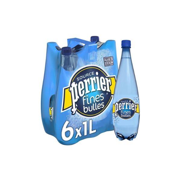 PERRIER - Fines Bulles Eau Gazeuse Pack 6x1L